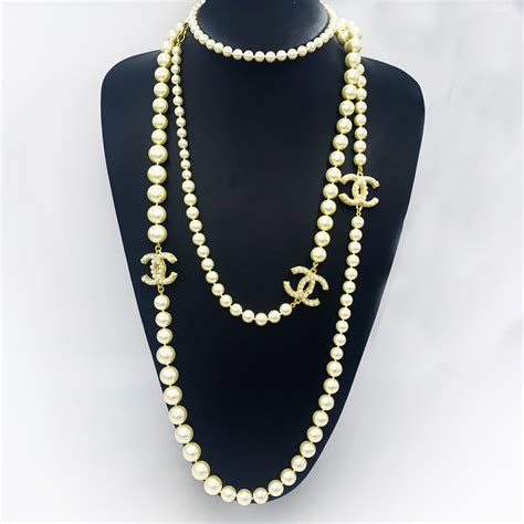 chanel moonlight pearl necklace|Chanel pearl necklace price list.